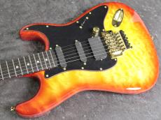 Provision STC-SLM Quilt Maple Cherry Sunburst 【エボニー指板】【キルトメイプルボディー】【ルカサーファン必見】_5