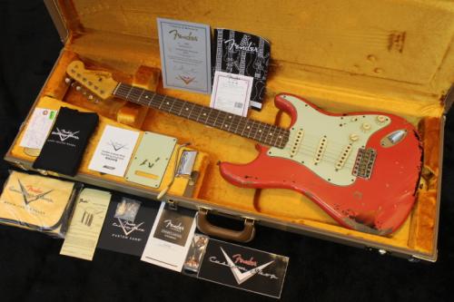 Fender Custom Shop Maichael Landou Signature 1963 Relic Stratocaster / Fiesta Red over 3-Color Sunburst 2013