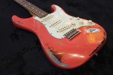 Fender Custom Shop Maichael Landou Signature 1963 Relic Stratocaster / Fiesta Red over 3-Color Sunburst 2013_6