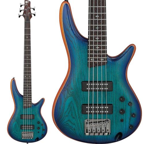 Ibanez SR5AH SPL 5弦ベース アクティブ/パッシブ切替 24フレット サファイアブルー ローグロス 青