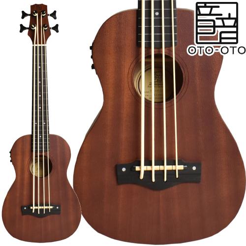 音音 UB-1/FL Natural Mahogany ウクレレベース フレットレス ピックアップ付 エレキウクレレUB1FL ナチュラルマ