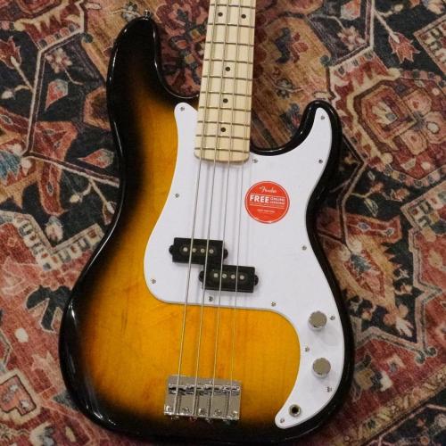 Squier Squier Sonic Precision Bass, Maple Fingerboard, White Pickguard / 2-Color Sunburst
