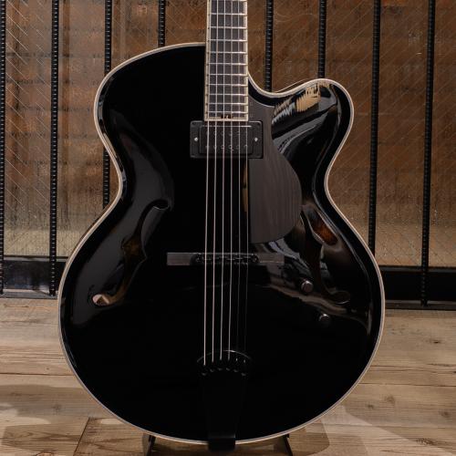 Victor Baker Guitars Model 17 Full-hollow Black High Gloss Topcoat S/N:762
