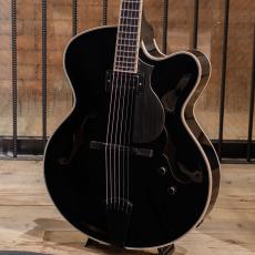 Victor Baker Guitars Model 17 Full-hollow Black High Gloss Topcoat S/N:762_5