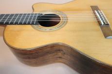 Okita Guitar（沖田ギター工房） Classic Guitar Custom Oder Model / Venetian Cutaway・Waverly peg・Solid German Spruce Top・Solid Brazilian Rosewood Side and Back・Curly Koa Binding【With Original Case】2003年製_13