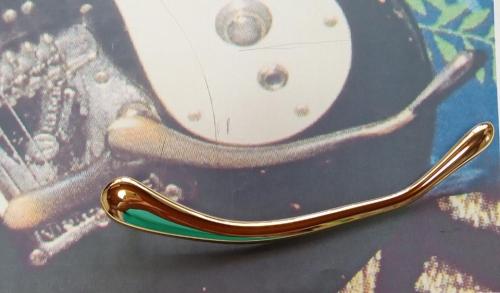 Mosrite 用トレモロアーム、ゴールド(Tーアーム)　ハンドメイド、ブラス削り出し