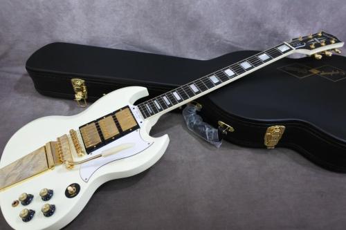 Epiphone Inspired by Gibson 1963 Les Paul SG Custom With Maestro Vibrola (Classic White)