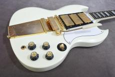 Epiphone Inspired by Gibson 1963 Les Paul SG Custom With Maestro Vibrola (Classic White)_3