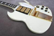 Epiphone Inspired by Gibson 1963 Les Paul SG Custom With Maestro Vibrola (Classic White)_4