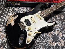 Fender Custom Shop Fender Custom Shop 1969 S-S-H Stratocaster Heavy Relic Black_3