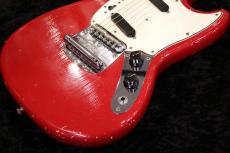 Fender 【ヴィンテージ】1966 Mustang Original Red w/ Original Silver Tolex Case【3.54kg】_3