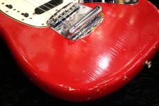 Fender 【ヴィンテージ】1966 Mustang Original Red w/ Original Silver Tolex Case【3.54kg】_4