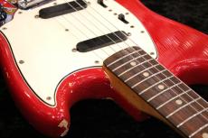 Fender 【ヴィンテージ】1966 Mustang Original Red w/ Original Silver Tolex Case【3.54kg】_5