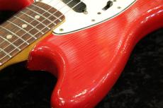 Fender 【ヴィンテージ】1966 Mustang Original Red w/ Original Silver Tolex Case【3.54kg】_6