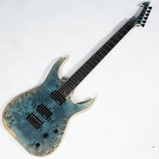 Skervesen Guitars Raptor 6 Poplar Burl Aqua Blue Burst MH 【3.33kg】_2
