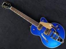Gretsch G5655TG Electromatic Center Block Jr. Single-Cut with Bigsby and Gold Hardware Azure Metallic_2