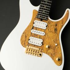 T's DST Pro 24 w/Spalted Maple PG -Steps White Mat / Burned Ash Back-