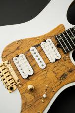T's DST Pro 24 w/Spalted Maple PG -Steps White Mat / Burned Ash Back-_4