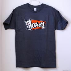 TV JONES Mens Orange Logo オレンジロゴ Tシャツ M グレー