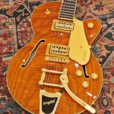 Gretsch Electromatic LTD Flame Okoume Broadkaster Jr. Single -Cut with Bigsby, Roundup Orange