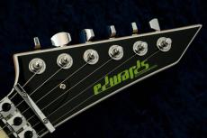 Edwards E-ALEXI GREENY -Black with Lime Green Pinstripe & Skull - #ED4811253_5