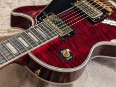 Gibson Custom Shop JPN Limited Run Les Paul Custom Figured w/Ebony Fingerboard Gloss Red Tiger s/n CS502425【4.52kg】_4