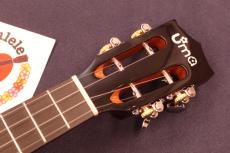 UMA UK-20 SC Gloss Black Mahogany Slot-head Concert Ukulele #5651_6