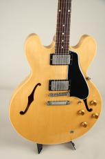 Gibson 1959 ES-335 Reissue Aged Vintage Natural Stinger Head Back 2019_3