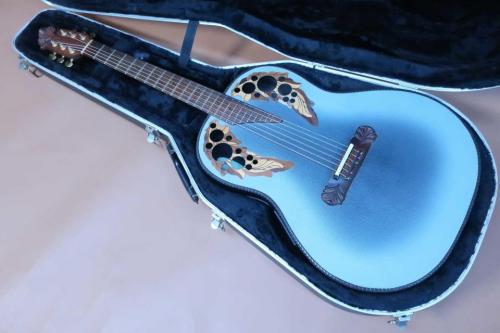 Ovation Super Adamas 1687-8 (Blue) /　Non Cutaway・Fibronic Soundboard・Adamas Epaulet・Carbon Graphite Top・Deep Bowl Lyrachord Back ・Walnut Fingerboard・With  Optima Preamp 【With Original Hard Case 】  1996年製  EX+