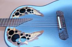 Ovation Super Adamas 1687-8 (Blue) /　Non Cutaway・Fibronic Soundboard・Adamas Epaulet・Carbon Graphite Top・Deep Bowl Lyrachord Back ・Walnut Fingerboard・With  Optima Preamp 【With Original Hard Case 】  1996年製  EX+_12