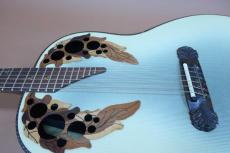 Ovation Super Adamas 1687-7(Beige) / Deep Bowl・Non Cutaway・Gloss Finish Head・Schaller Gold Peg・Double Adamas Epaulet・Carbon Graphite Top・Lyrachord Side and Back・Wood knob・Stereo out【With Original Brown Case】 _13