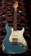 XOTiC XSC-2 Master Grade Flame Maple Neck Heavy Aged ~Vintage Lake Pracid Blue~_3
