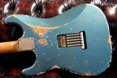 XOTiC XSC-2 Master Grade Flame Maple Neck Heavy Aged ~Vintage Lake Pracid Blue~_10