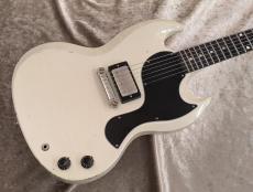 Gibson Custom Shop Murphy Lab 1963 SG Junior w/ Humbucker Light Aged Polaris White s/n 503543_2