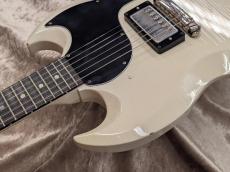 Gibson Custom Shop Murphy Lab 1963 SG Junior w/ Humbucker Light Aged Polaris White s/n 503543_3