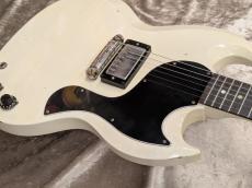 Gibson Custom Shop Murphy Lab 1963 SG Junior w/ Humbucker Light Aged Polaris White s/n 503543_4