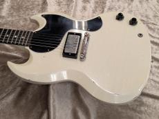 Gibson Custom Shop Murphy Lab 1963 SG Junior w/ Humbucker Light Aged Polaris White s/n 503543_6