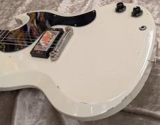 Gibson Custom Shop Murphy Lab 1963 SG Junior w/ Humbucker Light Aged Polaris White s/n 503543_7