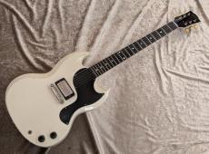 Gibson Custom Shop Murphy Lab 1963 SG Junior w/ Humbucker Light Aged Polaris White s/n 503543_10