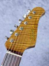 XOTiC XSC-2 Master Grade Flame Maple Neck Heavy Aged ~Lake Pracid Blue over Blue Paisley ~_6