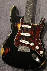 Red House Kurosawa LTD Vintage PU General S /3S Alder/Rosewood Black over 3Tone Sunburst  Heavy Aged