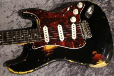 Red House Kurosawa LTD Vintage PU General S /3S Alder/Rosewood Black over 3Tone Sunburst  Heavy Aged_5
