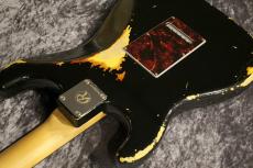 Red House Kurosawa LTD Vintage PU General S /3S Alder/Rosewood Black over 3Tone Sunburst  Heavy Aged_7