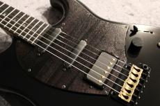 SuzukaGuitarDesign Sierra BL-222 ALD/EB All Black 【重量3.45kg】【ソリッドボディー】【国産】【バリ虎ネック】_4