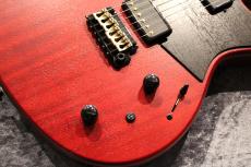 SuzukaGuitarDesign Tierra T-Custom L-13/MR See Through Cherry Red 【重量3.00kg】【ホロウボディー】【シンクロ搭載】_3