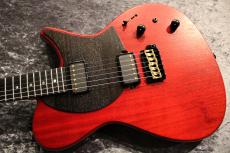 SuzukaGuitarDesign Tierra T-Custom L-13/MR See Through Cherry Red 【重量3.00kg】【ホロウボディー】【シンクロ搭載】_5