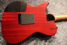 SuzukaGuitarDesign Tierra T-Custom L-13/MR See Through Cherry Red 【重量3.00kg】【ホロウボディー】【シンクロ搭載】_11