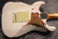 Provision Vintage Rosewood Limited STC-Alder Olympic White on 3Tone Sunburst Heavy Relic【ビンテージローズ】_6