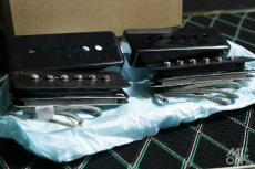 Monty's Guitars Full Monty P90 Soapbar Black Pickups Set_6