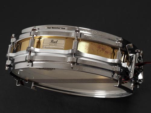Pearl Free Floating Brass Piccolo Snare 14"x3.5" B-9114D 1990年代製